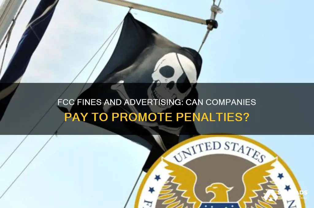 can the fcc advertising to pay a fine