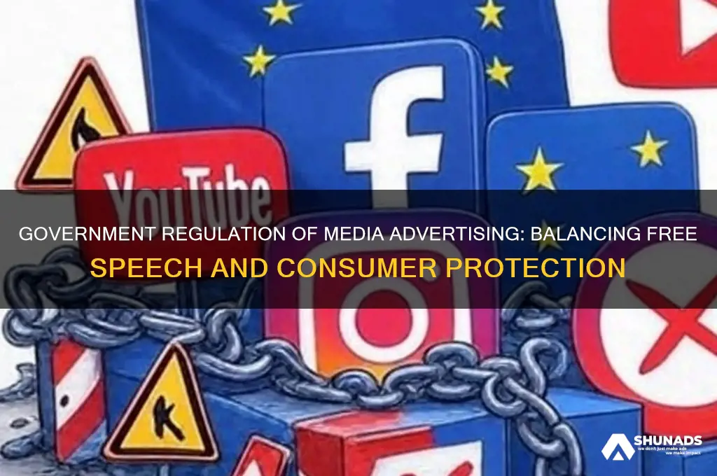can the governemtn regulate media advertising or marketing