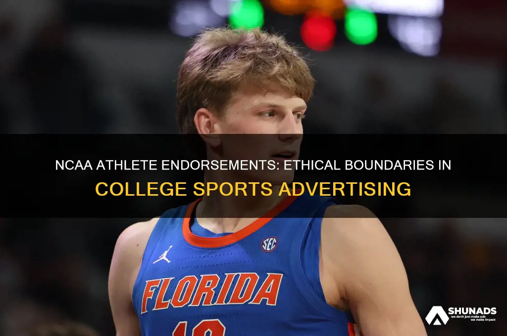 can the ncaa use athetes for an advertisment