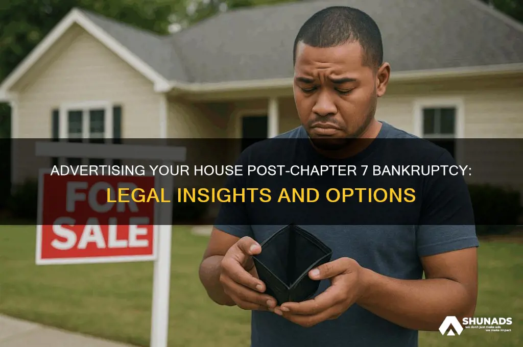 can they advertise your house after chapter 7