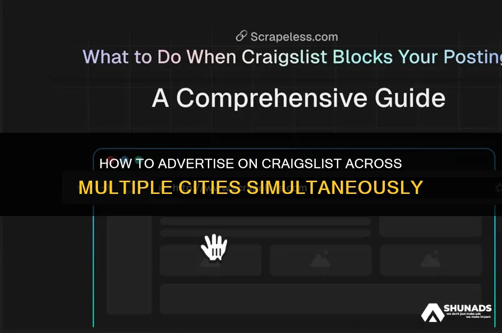 can to advertise to multiple cities on craigslist at once