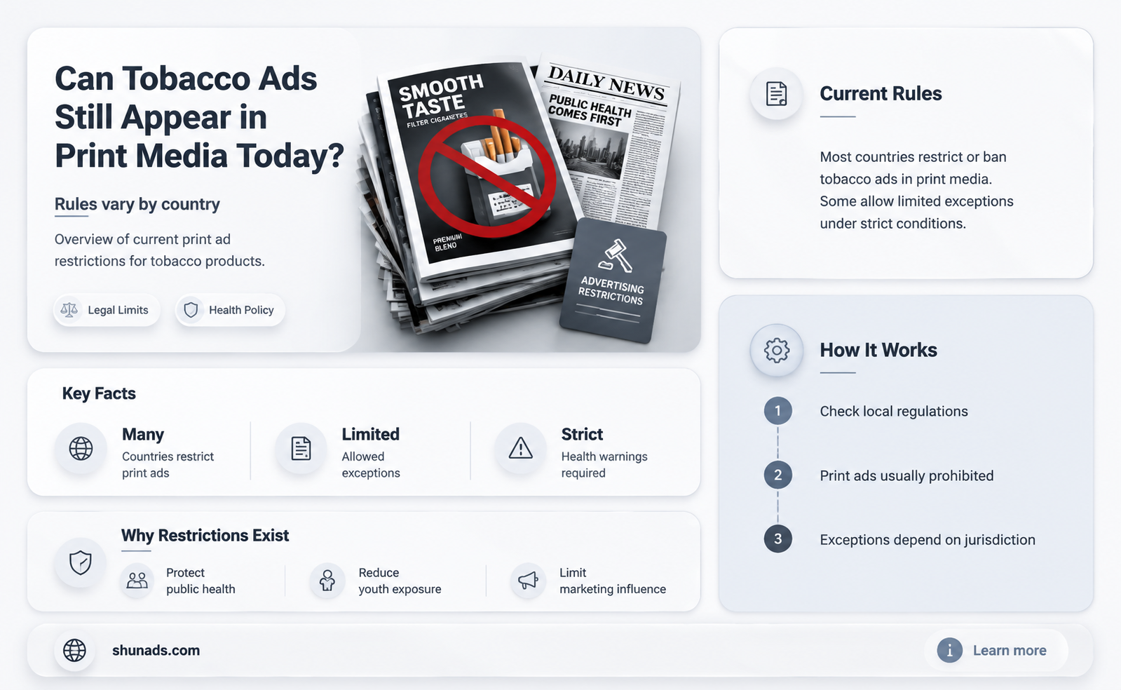 can tobacco be advertised in print