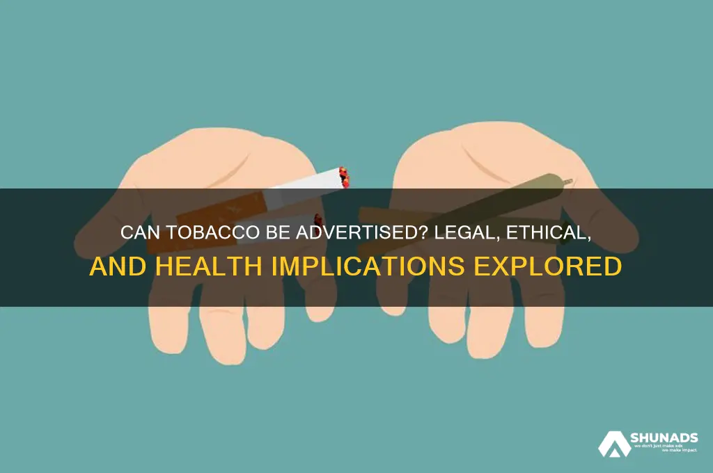 can tobacco be advertised