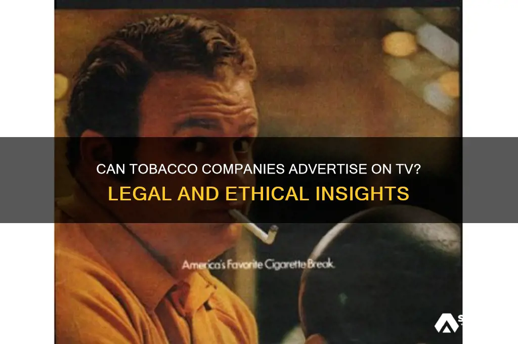 can tobacco companies advertise on tv