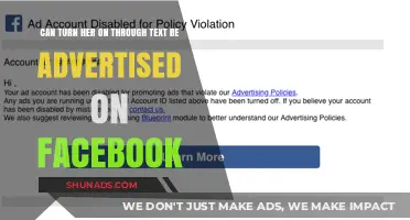 Can 'Turn Her On Through Text' Ads Be Promoted on Facebook?