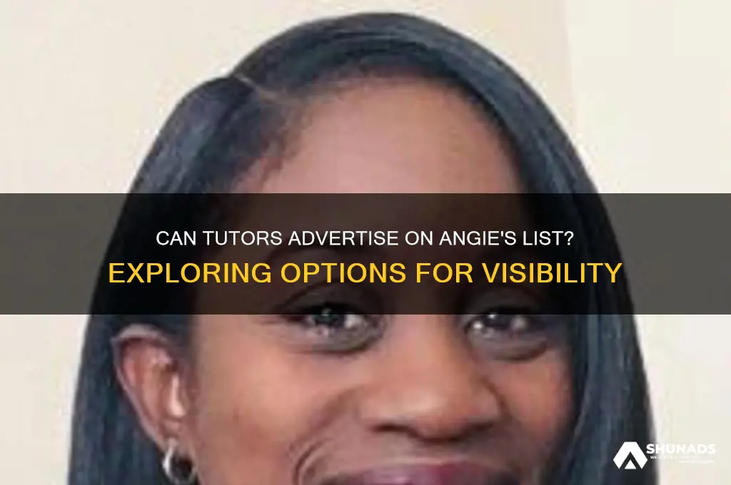 can tutors advertise on angie