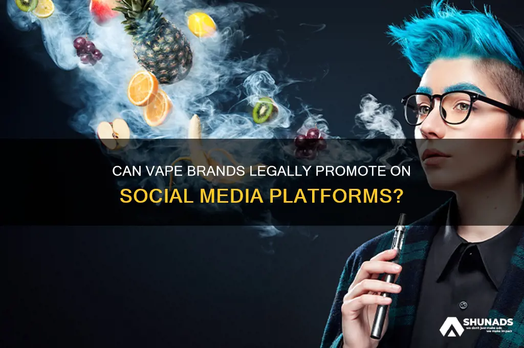 can vape companies advertise on social media