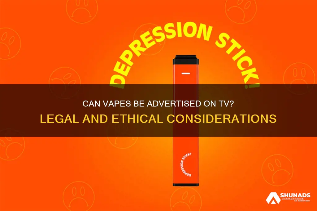 can vapes be advertise on tv
