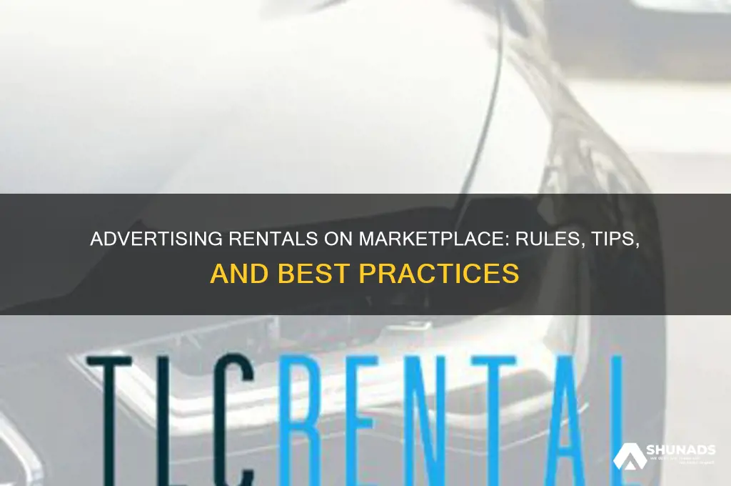 can we advertise a rental on marketplace
