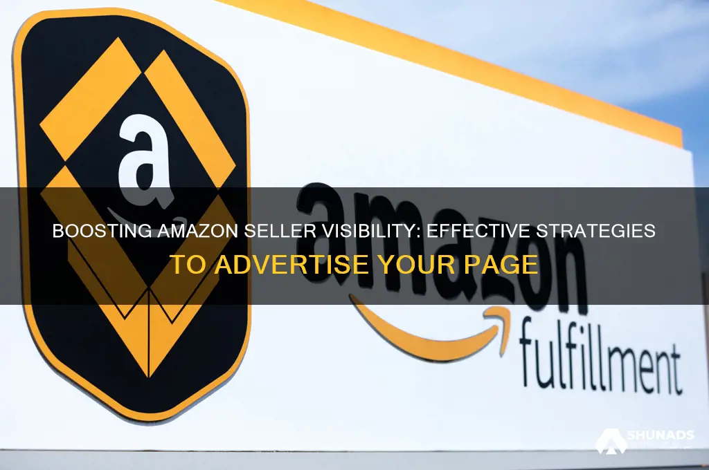 can we advertise our amazon sellers page