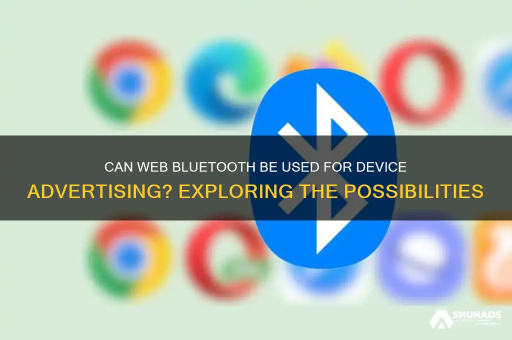 can web ble advertise as device
