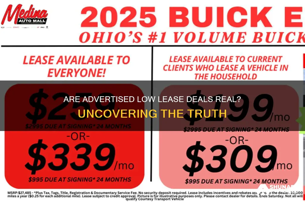 can you actually get low lease deals that are advertised