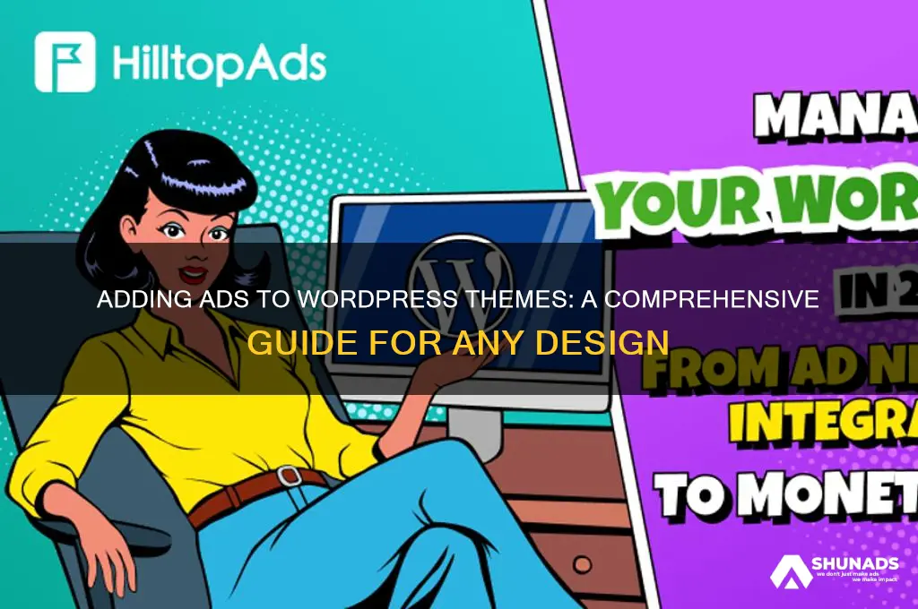 can you add advertisements to any wordpress theme