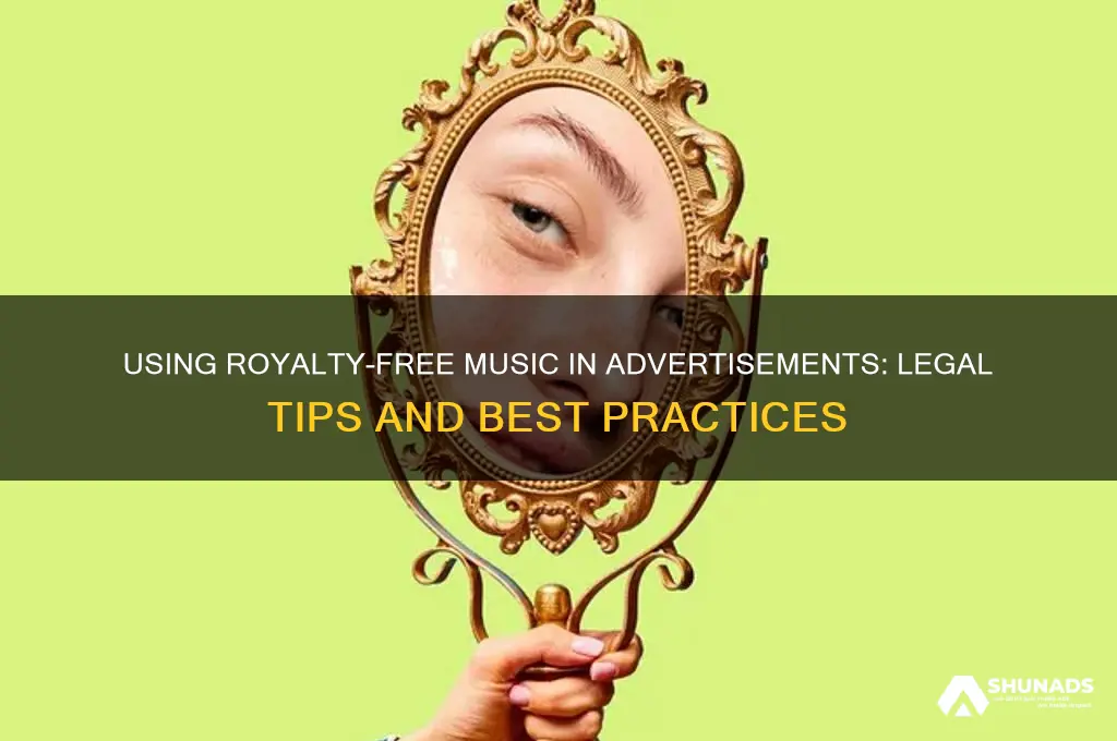 can you add advertisements with royalty free music