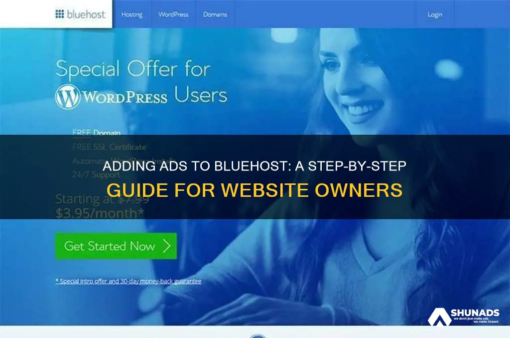 can you add advertising to bluehost