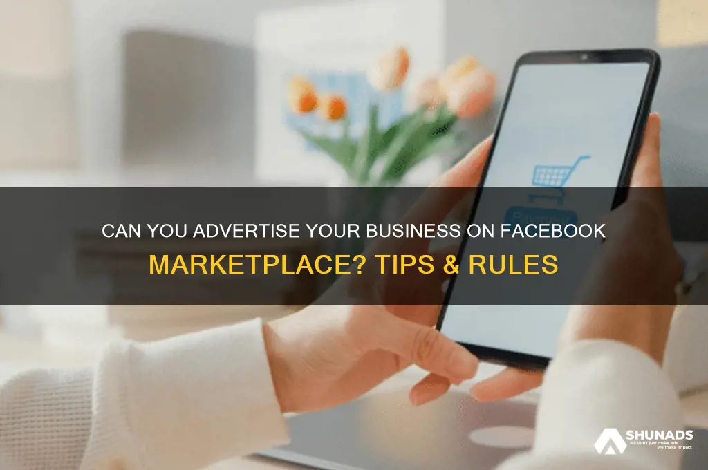 can you advertise a business on facebook marketplace