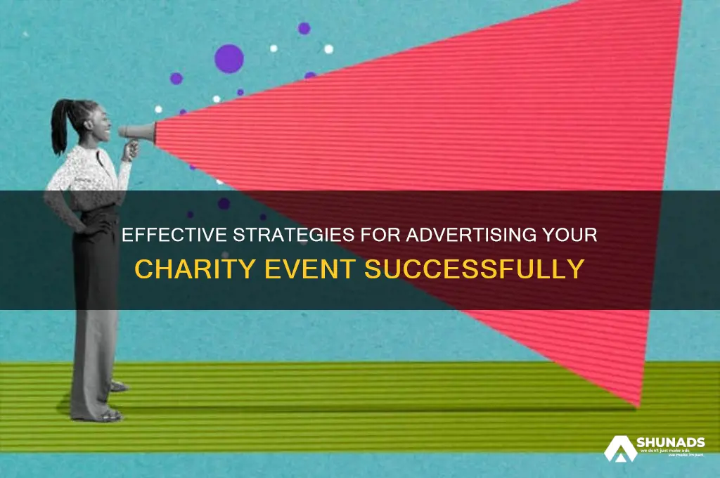 can you advertise a charity event