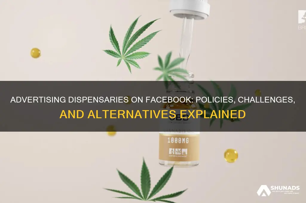 can you advertise a dispensary on facebook