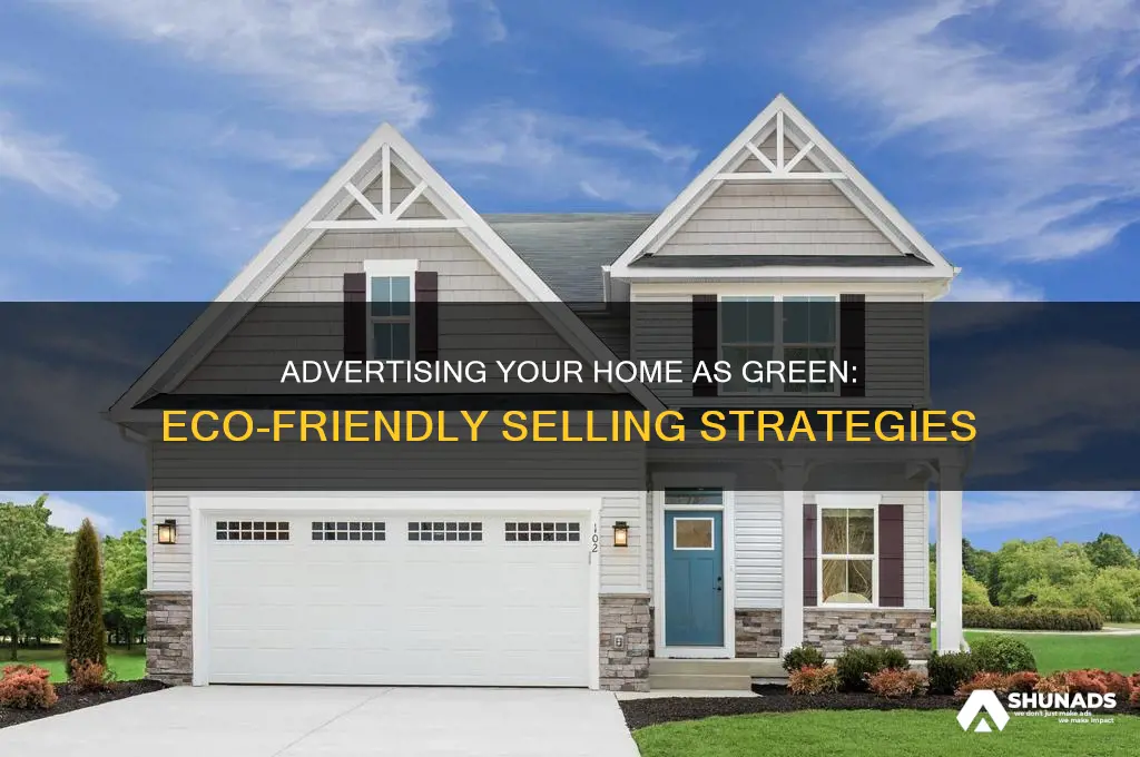can you advertise a home for sle as green