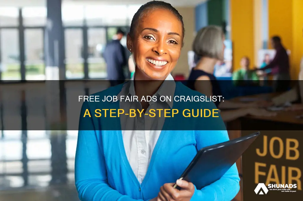 can you advertise a job fair on craigslist for free