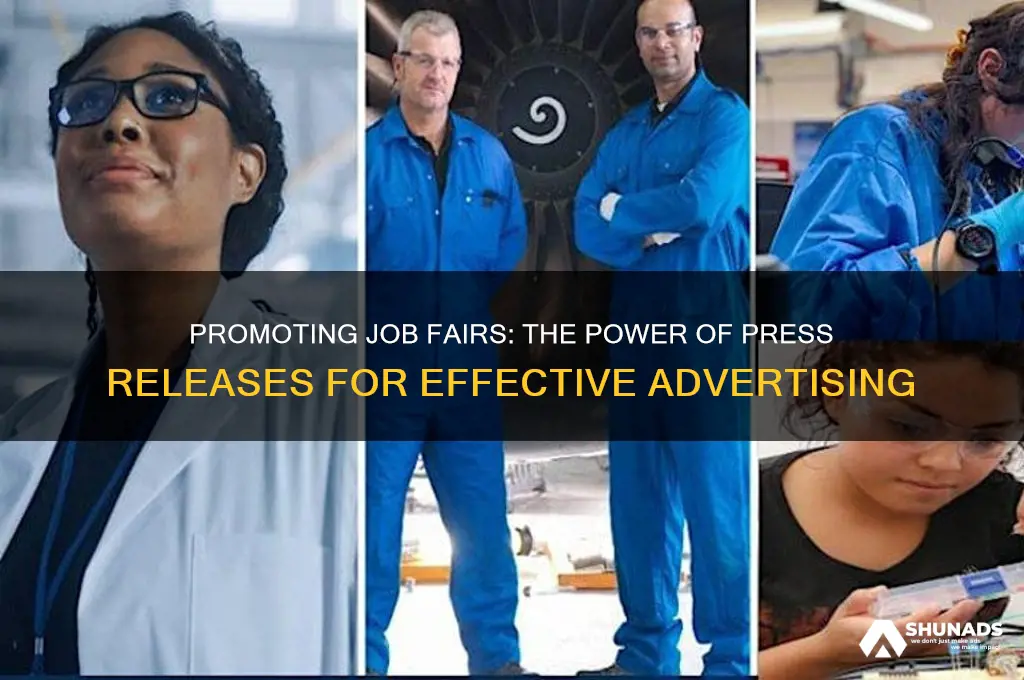 can you advertise a job fair through a press release