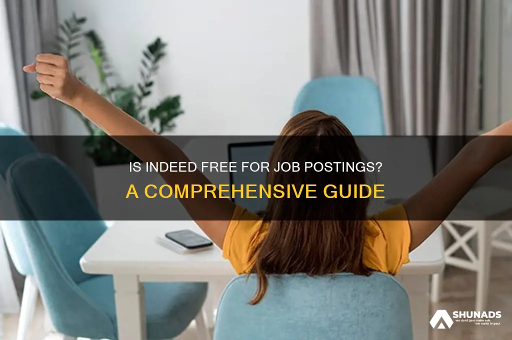can you advertise a job on indeed for free