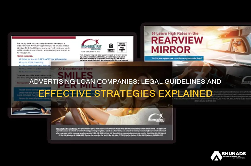 can you advertise a loan company