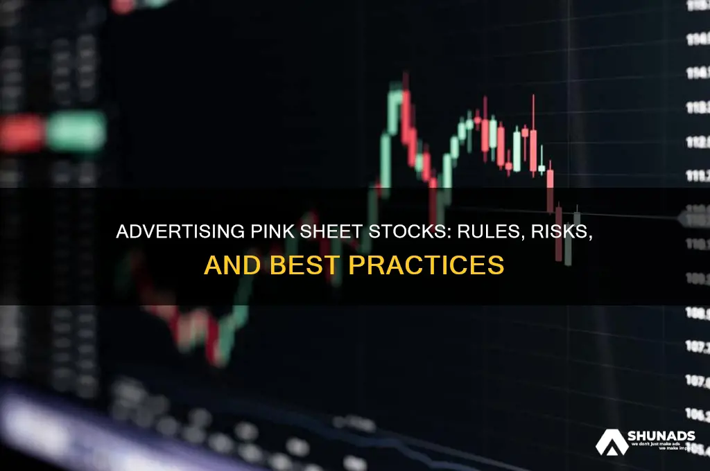 can you advertise a pink sheet stock