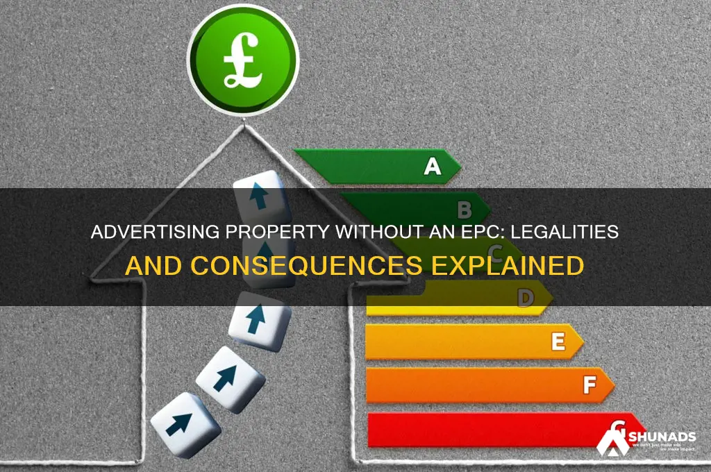 can you advertise a property without an epc