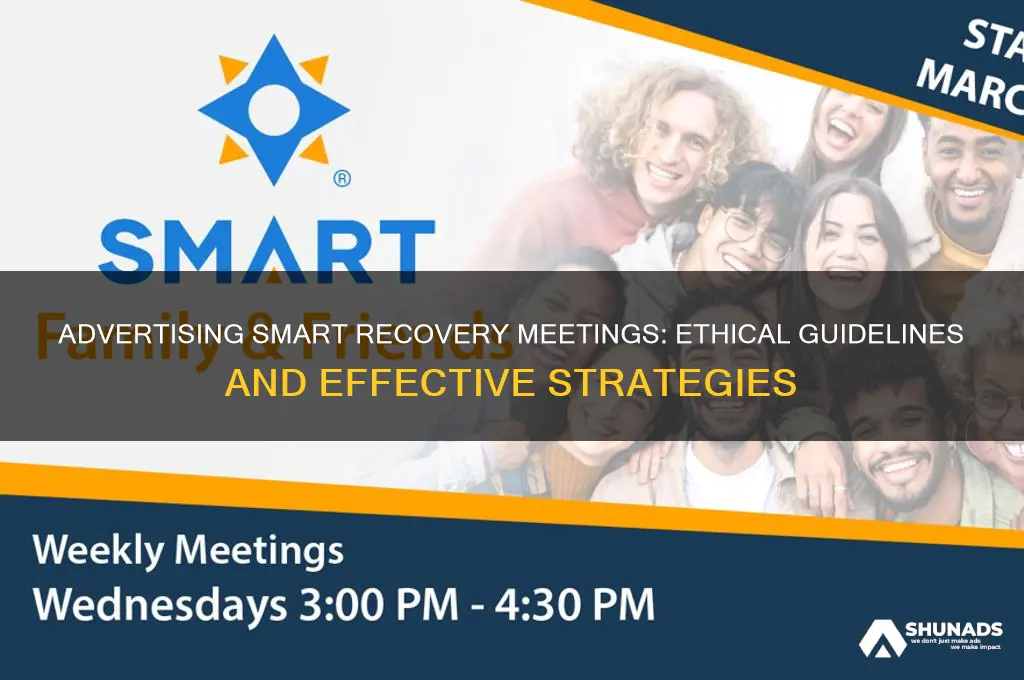 can you advertise a smart recovery meeting