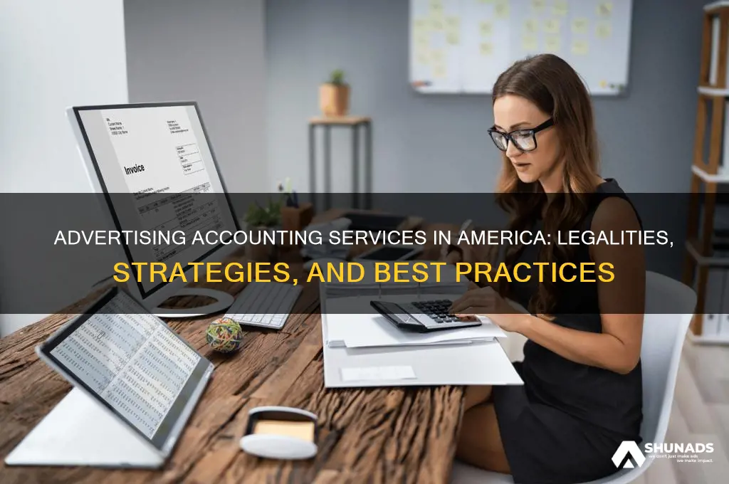can you advertise accounting in ametica