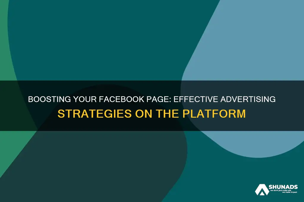 can you advertise afacebook page on facebook