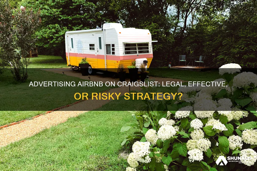 can you advertise airbnb on craigslist