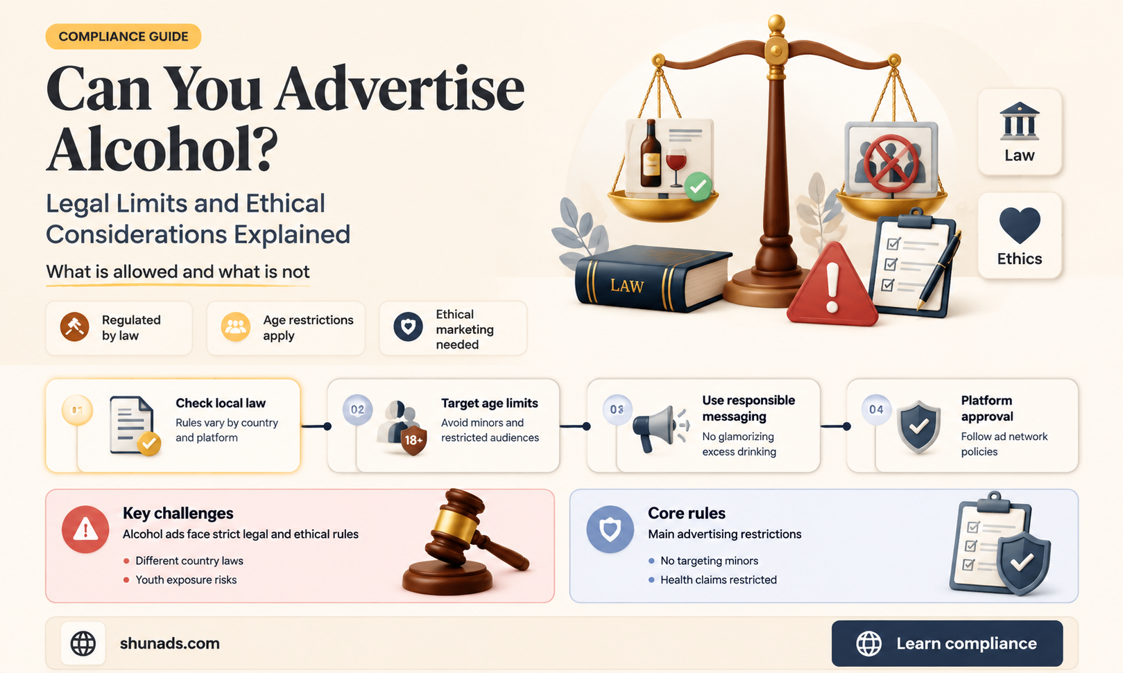 can u do advertising on alcohol