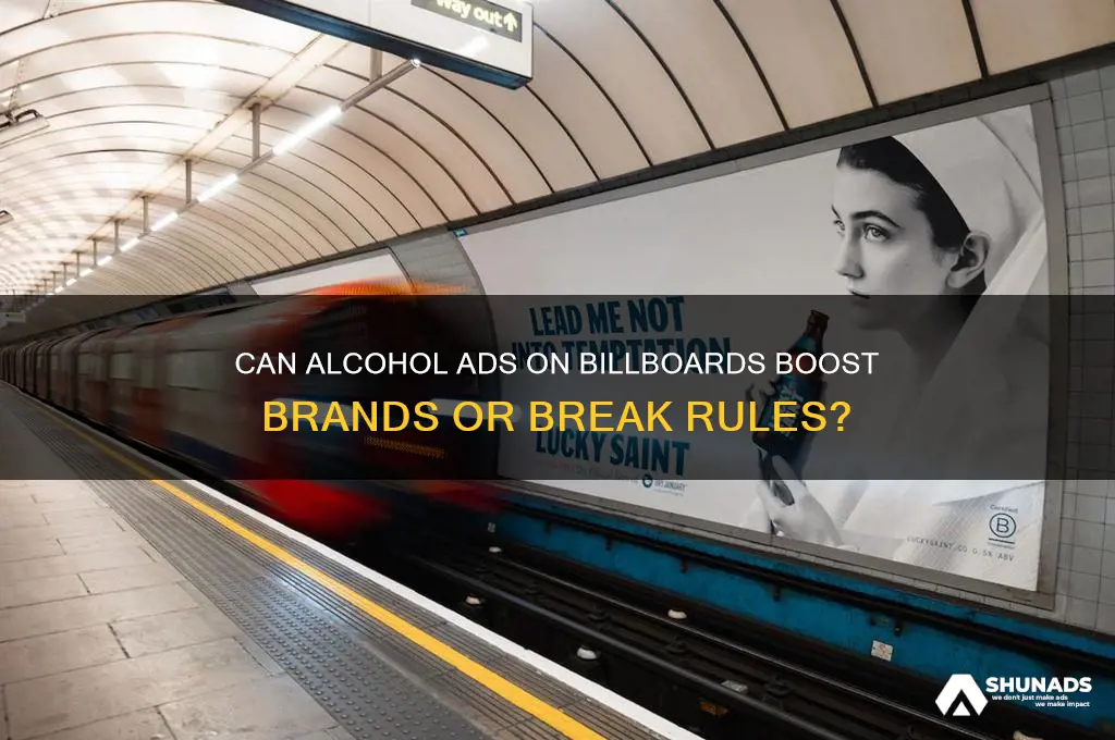 can you advertise alcohol on billboards