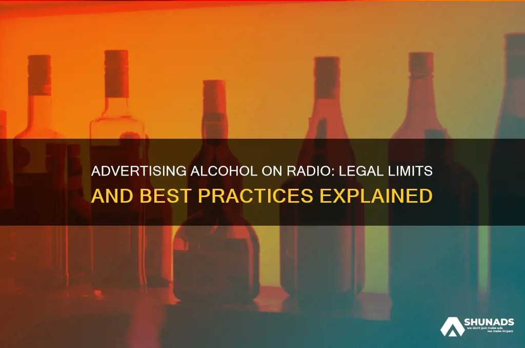 can you advertise alcohol on radio