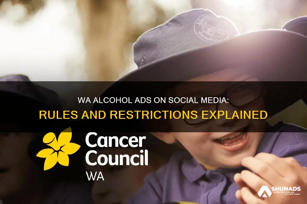 can you advertise alcohol on social media in wa