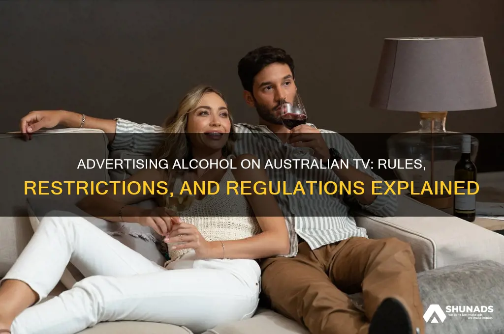 can you advertise alcohol on tv in australia