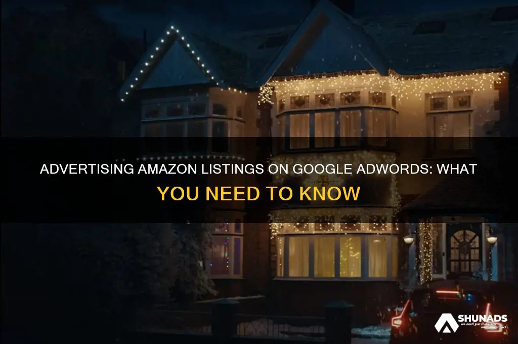 can you advertise amazon listing on adwords