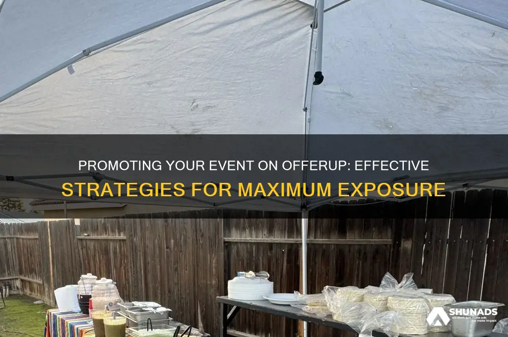 can you advertise an event on offerup
