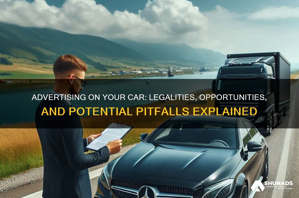 can you advertise anyone on your car