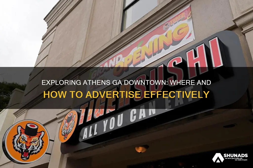 can you advertise anywhere in athens ga downtown