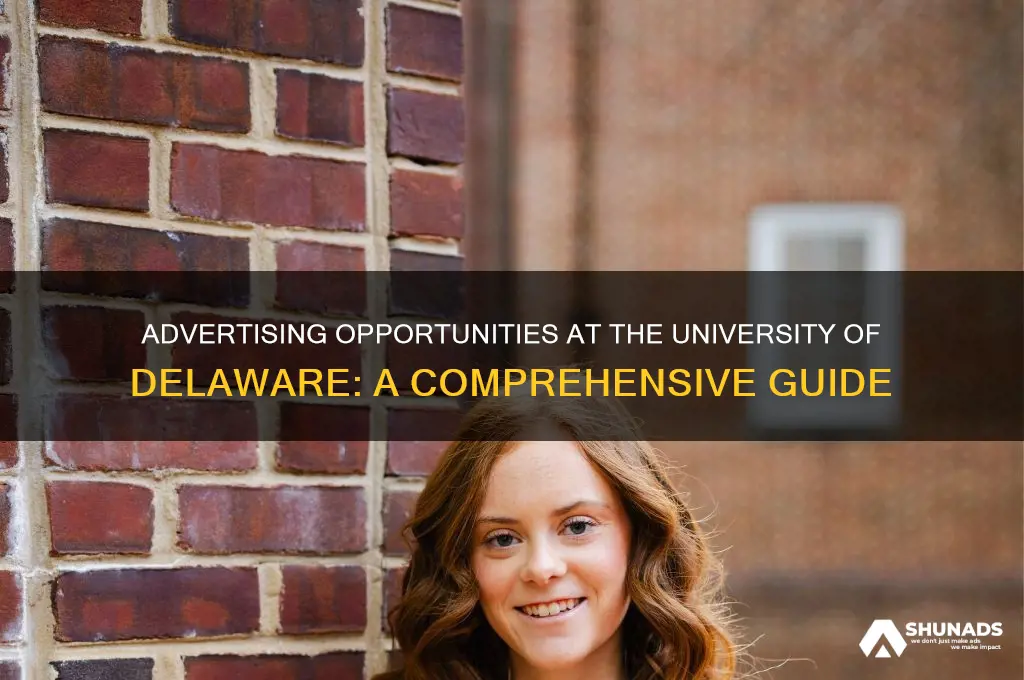 can you advertise at the university of delaware
