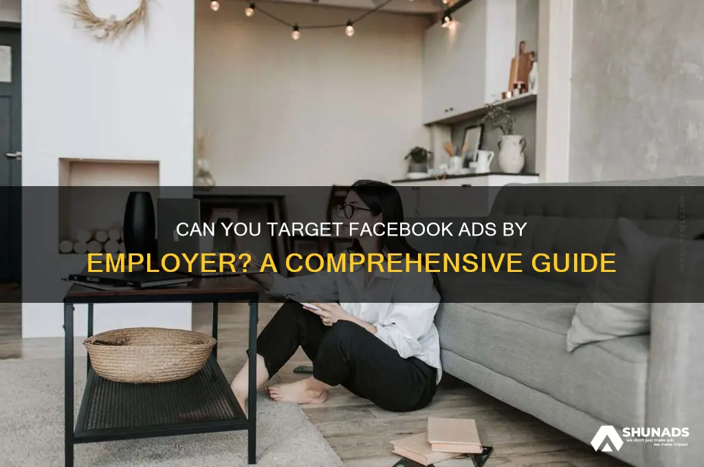 can you advertise based on employer on facebook