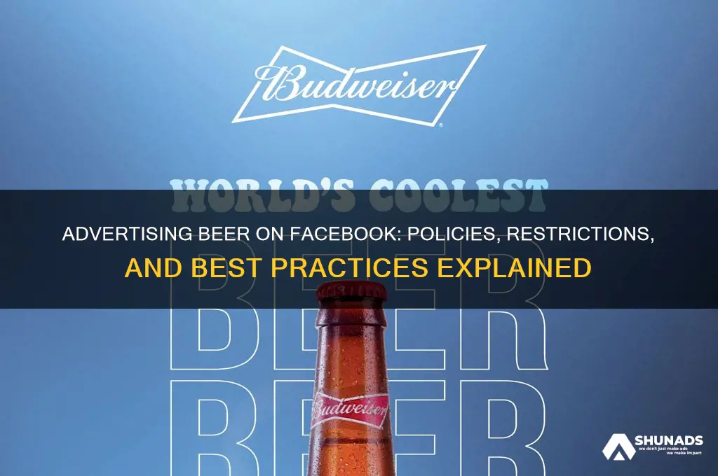 can you advertise beer on facebook
