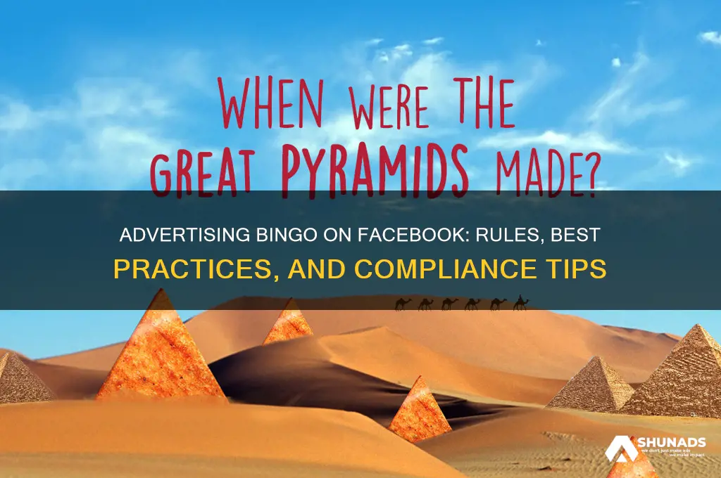can you advertise bingo on facebook