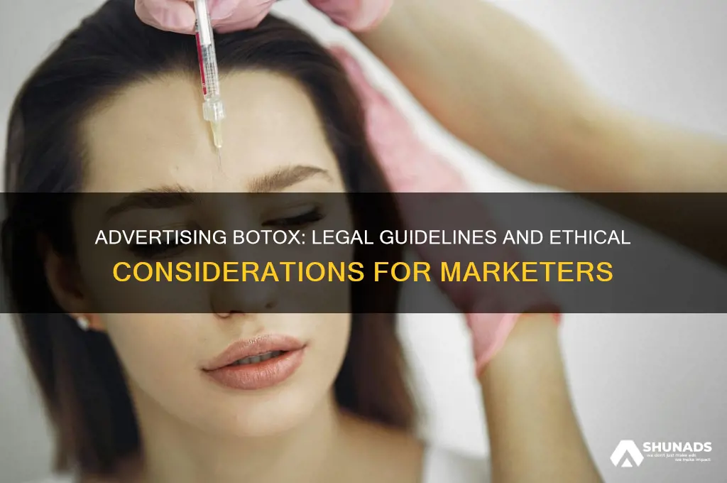 can you advertise botox