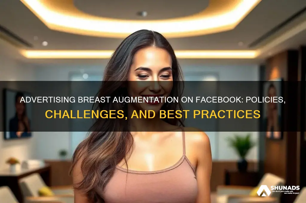 can you advertise breast augmentation on facebook