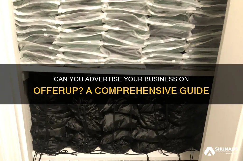 can you advertise business on offer up