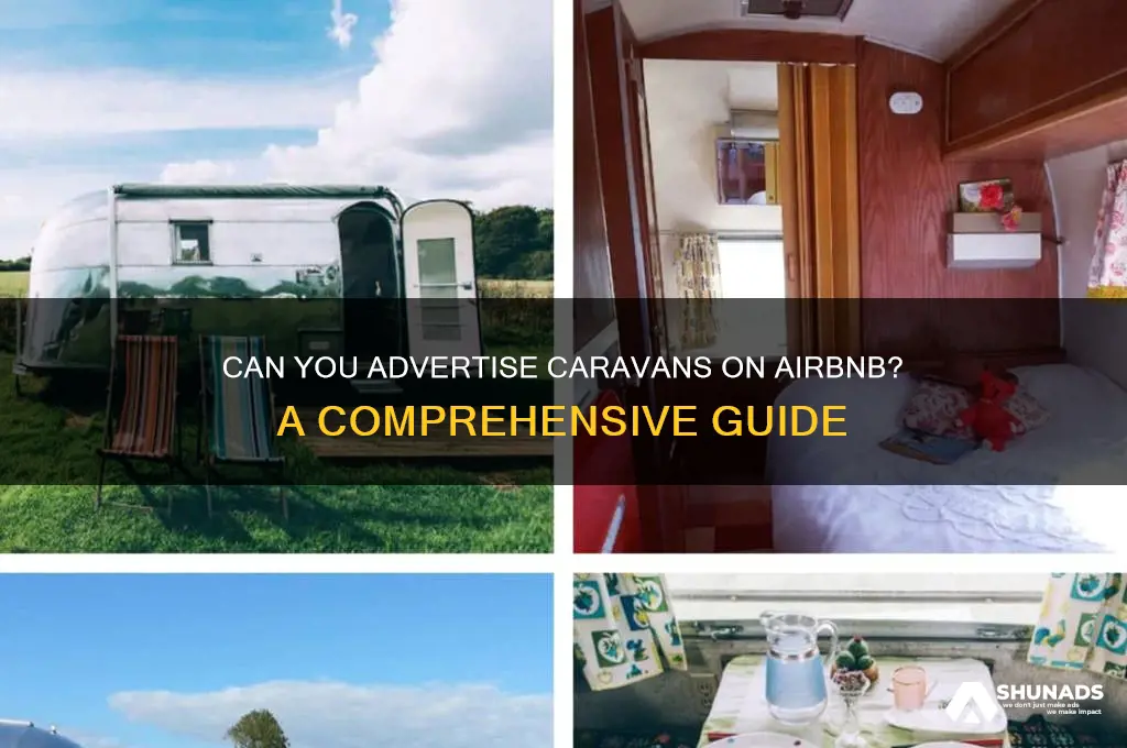 can you advertise caravans on airbnb